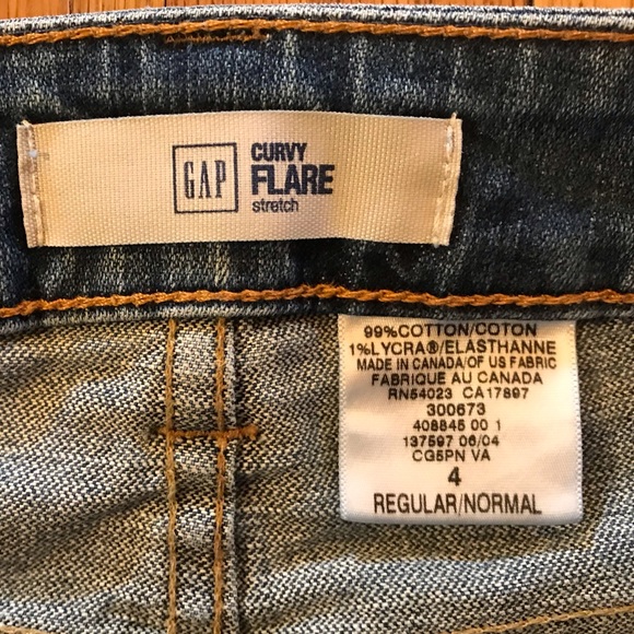 GAP Curvy Flare Stretch Sz 4 - Picture 10 of 10